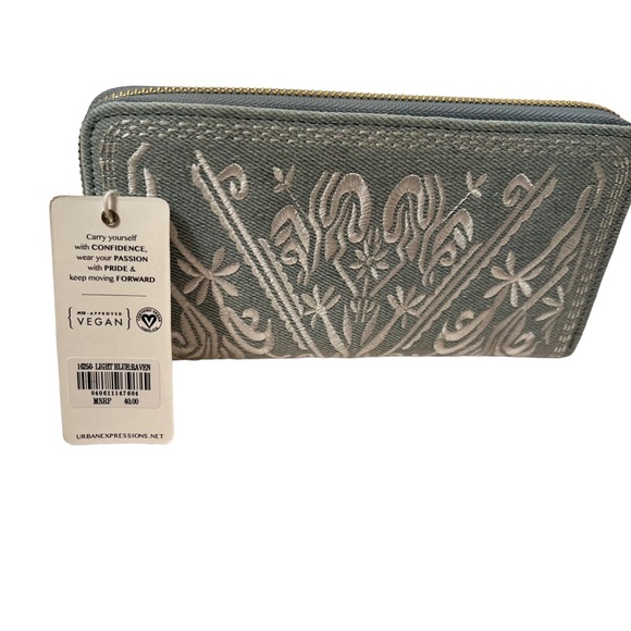 Urban Expressions Certified vegan Raven Wallet NWT - Picture 3 of 5